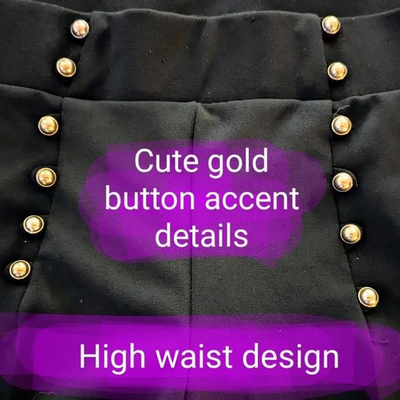 ONE5ONE brand, ladies small, black high waist dress pants, Good used condition - Picture 3 of 12